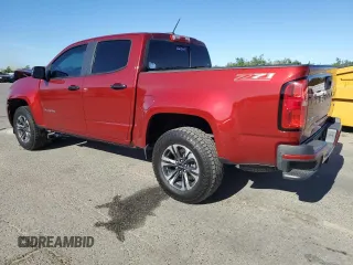 2021 Chevrolet Colorado 2WD Z71 with VIN 1GCGSDEN6M1123578, listed as a Copart auction lot 58179025 with 71,664 mi miles and Salvage title. Bid and sale history available at DreamBid. Image 2.