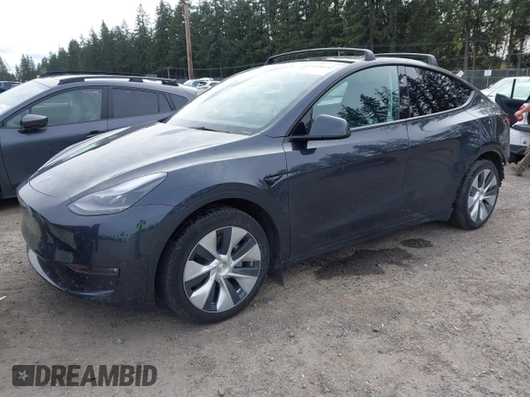 2024 Tesla Model Y Long Range with VIN 7SAYGAEE5RF981789, listed as a IAAI auction lot 41991292 with 21,103 mi miles. Bid and sale history available at carsss.com. Image 2.
