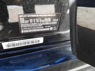 2019 BMW X6 xDrive50i with VIN 5UXKU6C54K0Z66909, listed as a Copart auction lot 37810803 with 54,255 mi miles. Bid and sale history available at carsss.com. Image 13.