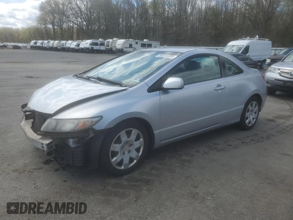 2010 Honda Civic Cpe LX with VIN 2HGFG1B65AH530525, listed as a Copart auction lot 53235325 with 156,429 mi miles and Salvage Title. Bid and sale history available at carsss.com. Image 1.