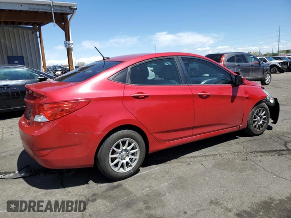 2013 Hyundai Accent GLS with VIN KMHCT4AE8DU365641, listed as a Copart auction lot 55042985 with 184,268 mi miles and Non Repairable. Bid and sale history available at carsss.com. Image 3.