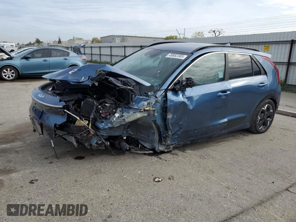 2024 Kia Niro Wind with VIN KNDCR3L19R5081041, listed as a Copart auction lot 49882385 with 7,803 mi miles and Salvage Title. Bid and sale history available at DreamBid. Image 1.
