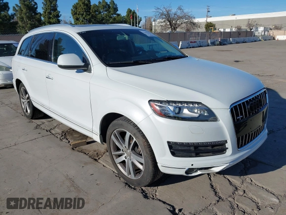 2014 Audi Q7 3.0L TDI Prestige with VIN WA1VMAFEXED008703, listed as a IAAI auction lot 41689471 with 49,658 mi miles. Bid and sale history available at carsss.com. Image 1.