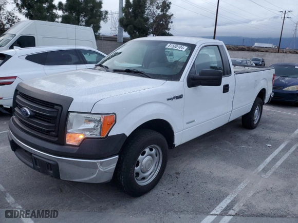 2014 Ford F-150 XL with VIN 1FTNF1CT5EKG49708, listed as a Copart auction lot 81585104 with 261,793 mi miles and Clean Title. Bid and sale history available at carsss.com. Image 1.