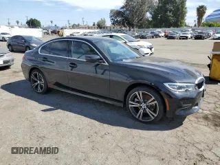 2020 BMW 3 Series 330i xDrive with VIN 3MW5R7J02L8B22949, listed as a Copart auction lot 52635115 with 53,398 mi miles and Clean Title. Bid and sale history available at carsss.com. Image 4.