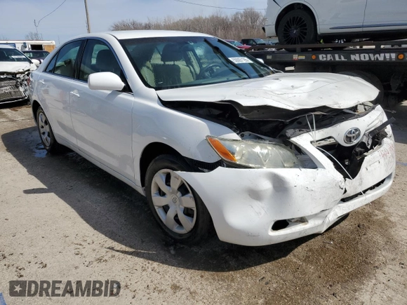 2007 Toyota Camry CE with VIN 4T1BE46K07U604964, listed as a Copart auction lot 50097195 with 258,073 mi miles and Salvage Title. Bid and sale history available at carsss.com. Image 4.