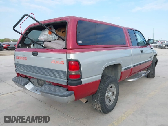 1998 Dodge 1500 with VIN 1B7HF13Y5WJ180264, listed as a IAAI auction lot 41858346 with 117,340 mi miles and . Bid and sale history available at DreamBid. Image 4.