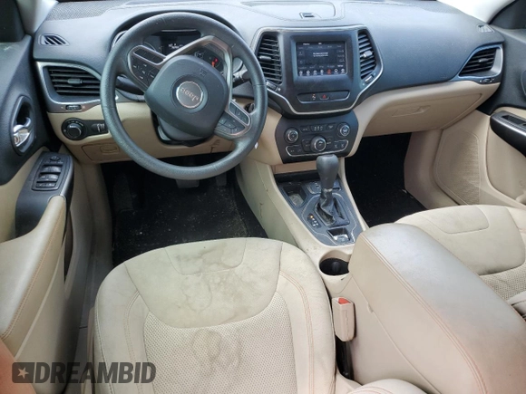 2020 Jeep Cherokee Latitude with VIN 1C4PJLCBXLD556789, listed as a Copart auction lot 58582565 with 66,865 mi miles and Salvage title. Bid and sale history available at DreamBid. Image 8.