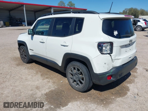2019 Jeep Renegade Latitude with VIN ZACNJABB0KPK02371, listed as a IAAI auction lot 41717535 with 104,797 mi miles and . Bid and sale history available at DreamBid. Image 3.