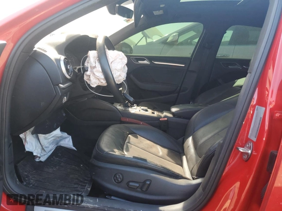 2017 Audi A3 Sedan Premium Plus with VIN WAUGUGFF2H1035794, listed as a Copart auction lot 48891635 with 64,635 mi miles and Salvage Title. Bid and sale history available at carsss.com. Image 7.