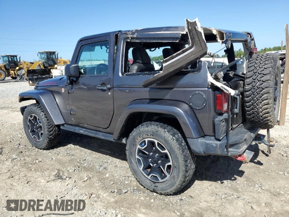 2014 Jeep Wrangler Rubicon with VIN 1C4BJWCG1EL168575, listed as a Copart auction lot 75095814 with 65,770 mi miles and Salvage title. Bid and sale history available at DreamBid. Image 2.