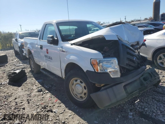 2012 Ford F-150 XL with VIN 1FTMF1CF6CFC82121, listed as a Copart auction lot 84602264 with 0 mi miles and Salvage Title. Bid and sale history available at carsss.com. Image 4.