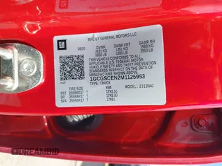 2021 Chevrolet Colorado 2WD LT with VIN 1GCGSCEN2M1125953, listed as a IAAI auction lot 42508823 with 106,215 mi miles and . Bid and sale history available at DreamBid. Image 9.