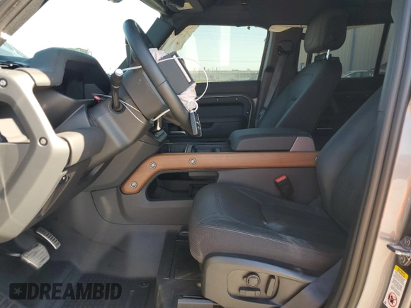 2023 Land Rover Defender X with VIN SALEX7EUXP2200655, listed as a Copart auction lot 56736425 with 28,559 mi miles and Salvage title. Bid and sale history available at DreamBid. Image 7.