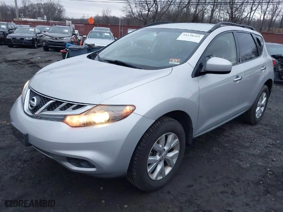 2013 Nissan Murano SL with VIN JN8AZ1MW1DW321888, listed as a IAAI auction lot 41138265 with 75,701 mi miles. Bid and sale history available at carsss.com. Image 2.
