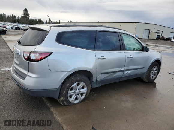 2013 Chevrolet Traverse LS with VIN 1GNKVFKD0DJ196025, listed as a Copart auction lot 82359024 with 121,414 mi miles and Salvage Title. Bid and sale history available at DreamBid. Image 3.