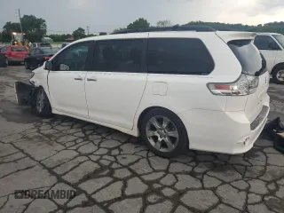 2013 Toyota Sienna SE with VIN 5TDXK3DC5DS332680, listed as a Copart auction lot 62996265 with 185,332 mi miles and Clean title. Bid and sale history available at DreamBid. Image 2.