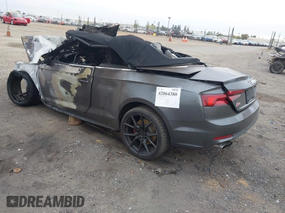 2018 Audi S5 Prestige z VIN WAU24GF50JN020503, wystawiony jako IAAI lot #42064380 z przebiegiem Nie podano mil oraz . Historia ofert i sprzedaży dostępna na DreamBid. Obrazek 3.