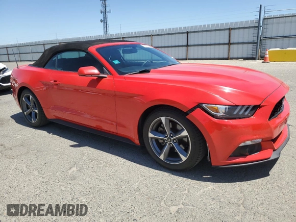 2015 Ford Mustang V6 with VIN 1FATP8EM9F5382940, listed as a Copart auction lot 56762445 with 47,155 mi miles and Salvage title. Bid and sale history available at DreamBid. Image 4.