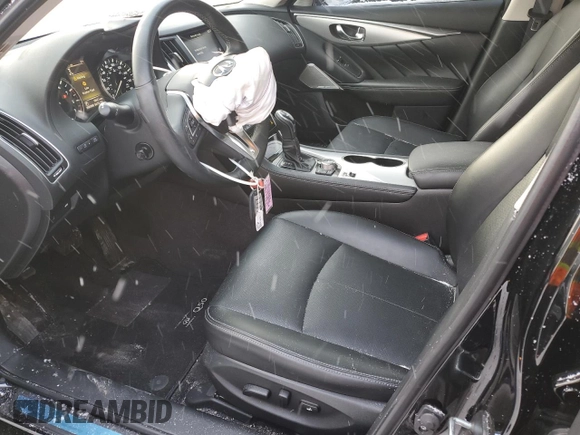 2023 Infiniti Q50 Luxe with VIN JN1EV7BR8PM541976, listed as a Copart auction lot 45134995 with 19,621 mi miles and Salvage title. Bid and sale history available at DreamBid. Image 7.