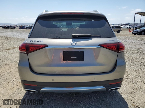 2021 Mercedes-Benz GLE 450 with VIN 4JGFB5KE3MA500840, listed as a Copart auction lot 54080135 with 35,614 mi miles and Salvage title. Bid and sale history available at DreamBid. Image 6.