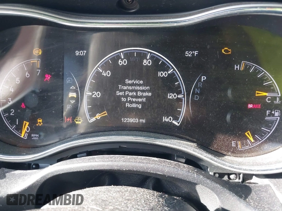2017 Jeep Grand Cherokee Altitude with VIN 1C4RJFAG1HC927232, listed as a IAAI auction lot 41742566 with 123,903 mi miles and . Bid and sale history available at DreamBid. Image 7.