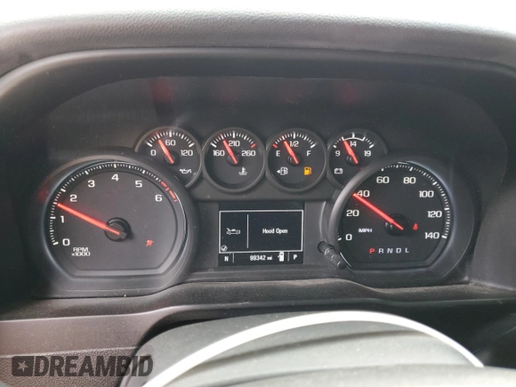 2020 Chevrolet Silverado 1500 Custom with VIN 3GCPWBEH2LG352049, listed as a Copart auction lot 47804815 with 99,342 mi miles and Salvage Title. Bid and sale history available at carsss.com. Image 9.
