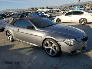 2009 BMW 6 Series 650i with VIN WBAEB535X9C224051, listed as a Copart auction lot 46105185 with 152,898 mi miles and Salvage Title. Bid and sale history available at carsss.com. Image 4.