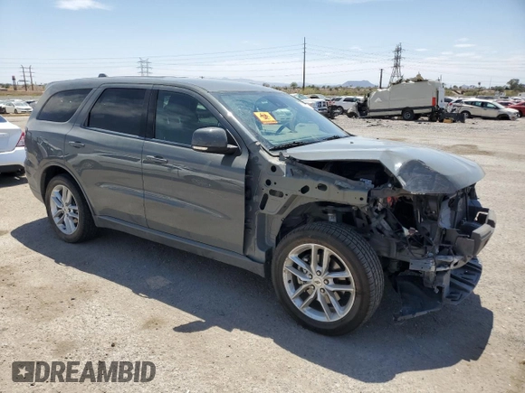 2022 Dodge Durango GT Plus с VIN 1C4RDHDG2NC231179, выставлен на аукционе Copart как лот 58268615 с пробегом 72 572 миль миль и Списание • Salvage title. История ставок и продаж доступна на DreamBid. Изображение 4.