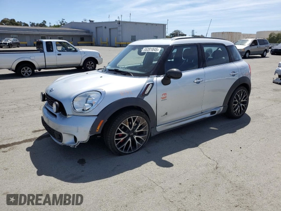 2014 MINI Countryman John Cooper Works with VIN WMWXD1C54EWS34594, listed as a Copart auction lot 55201045 with 94,899 mi miles and Salvage Title. Bid and sale history available at DreamBid. Image 1.
