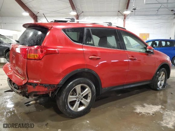 2015 Toyota RAV4 XLE with VIN JTMRFREV7FD101827, listed as a Copart auction lot 46823395 with 148,659 mi miles and Salvage Title. Bid and sale history available at carsss.com. Image 3.