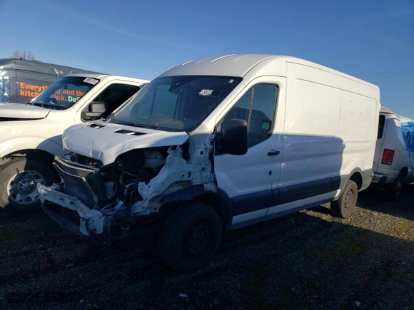 2016 Ford Transit Cargo Van with VIN 1FTYR2CG8GKB02965, listed as a Copart auction lot 58747654 with 92,455 mi miles and Salvage Title. Bid and sale history available at carsss.com. Image 1.