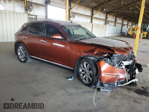 2006 Infiniti FX35 with VIN JNRAS08U66X105454, listed as a Copart auction lot 41458105 with 133,052 mi miles and Salvage Title. Bid and sale history available at carsss.com. Image 4.