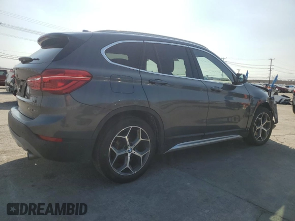2018 BMW X1 sDrive28i with VIN WBXHU7C35J5L09783, listed as a Copart auction lot 55147935 with 37,114 mi miles and Salvage Title. Bid and sale history available at DreamBid. Image 3.