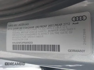 2015 Audi A6 Premium Plus z VIN WAUGFAFC6FN009203, wystawiony jako IAAI lot #42242726 z przebiegiem 69 163 mil mil oraz . Historia ofert i sprzedaży dostępna na DreamBid. Obrazek 9.