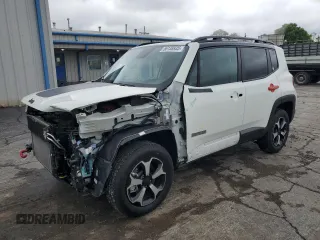 2022 Jeep Renegade Trailhawk z VIN ZACNJDC11NPN68626, wystawiony jako Copart lot #56138935 z przebiegiem 29 549 mil mil oraz Szkoda całkowita • Salvage title. Historia ofert i sprzedaży dostępna na DreamBid. Obrazek 1.