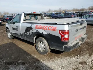 2018 Ford F-150 XL with VIN 1FTMF1CB4JKE24807, listed as a Copart auction lot 46630145 with 114,564 mi miles and Salvage Title. Bid and sale history available at carsss.com. Image 2.