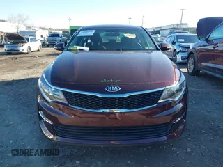 2018 Kia Optima LX with VIN 5XXGT4L31JG267327, listed as a IAAI auction lot 41800796 with 1 mi miles. Bid and sale history available at carsss.com. Image 12.