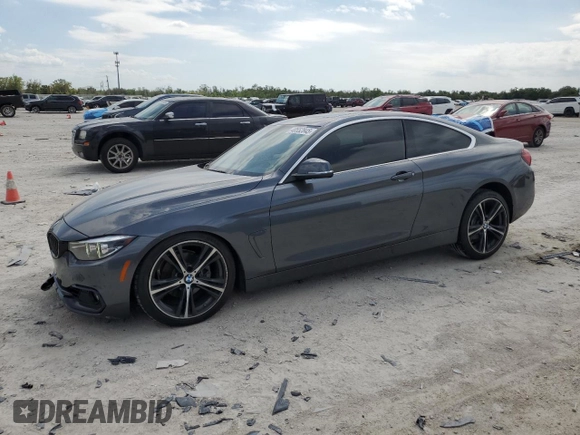 2020 BMW 4 Series 430i with VIN WBA4W3C03LAG91617, listed as a Copart auction lot 48552845 with 59,706 mi miles and Salvage title. Bid and sale history available at DreamBid. Image 1.