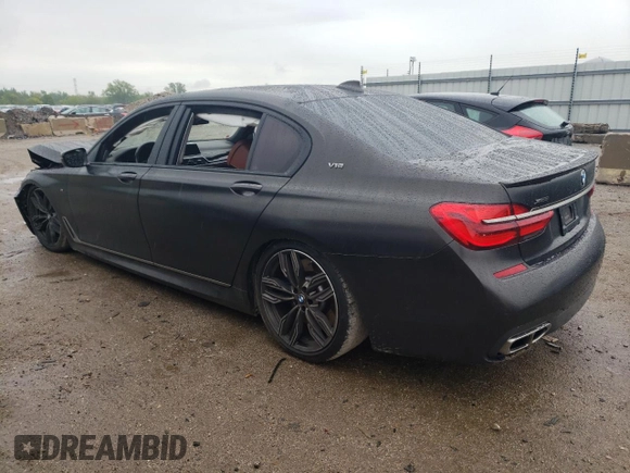 2018 BMW 7 Series M760i xDrive with VIN WBA7H6C5XJG614982, listed as a Copart auction lot 67186313 with 0 mi miles. Bid and sale history available at carsss.com. Image 2.