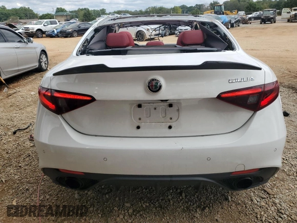 2019 Alfa Romeo Giulia Ti Sport with VIN ZARFAMBN3K7615486, listed as a Copart auction lot 73478434 with 71,128 mi miles and Salvage Title. Bid and sale history available at carsss.com. Image 6.