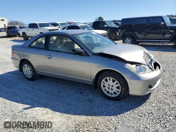 2004 Honda Civic LX with VIN 1HGEM22534L075070, listed as a Copart auction lot 49024885 with 245,343 mi miles and Salvage Title. Bid and sale history available at DreamBid. Image 4.