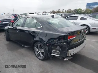 2017 Lexus IS with VIN JTHBA1D25H5041129, listed as a IAAI auction lot 42025094 with 102,568 mi miles. Bid and sale history available at carsss.com. Image 3.