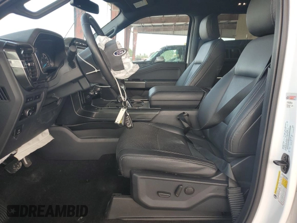 2023 Ford F-150 XL with VIN 1FTEW1CP9PKD19429, listed as a Copart auction lot 58021125 with 13,678 mi miles and Salvage title. Bid and sale history available at DreamBid. Image 7.