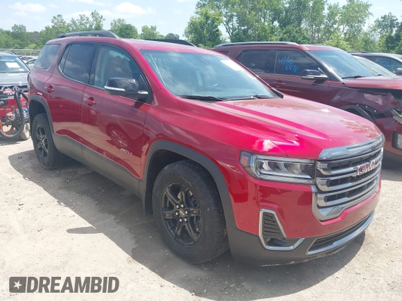 2023 GMC Acadia AT4 with VIN 1GKKNLLS3PZ128493, listed as a IAAI auction lot 42558106 with 20,296 mi miles and . Bid and sale history available at DreamBid. Image 1.