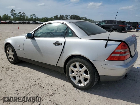 1998 Mercedes-Benz SLK-Class with VIN WDBKK47F7WF055151, listed as a Copart auction lot 53547665 with 49,576 mi miles and Clean Title. Bid and sale history available at carsss.com. Image 2.