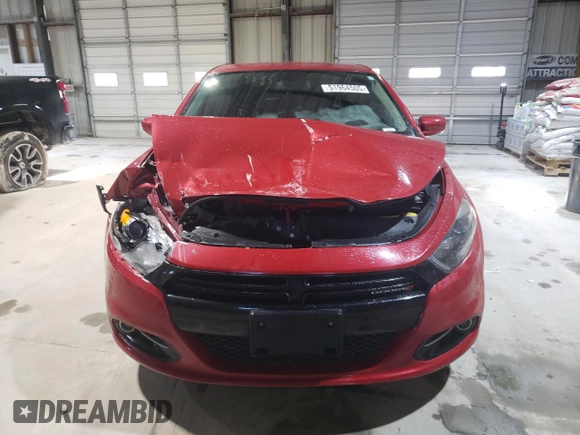 2016 Dodge Dart SXT Sport with VIN 1C3CDFFAXGD822588, listed as a Copart auction lot 51964505 with 71,220 mi miles and Salvage Title. Bid and sale history available at carsss.com. Image 5.