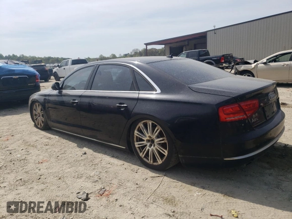 2013 Audi A8 L 3.0L with VIN WAURGAFD2DN028018, listed as a Copart auction lot 54096545 with 0 mi miles and Clean Title. Bid and sale history available at carsss.com. Image 2.