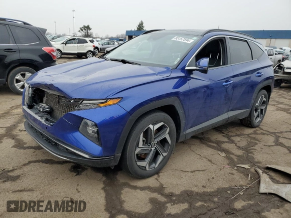 2022 Hyundai Tucson Limited with VIN 5NMJE3AE4NH075714, listed as a Copart auction lot 85157594 with 112,081 mi miles and Salvage Title. Bid and sale history available at carsss.com. Image 1.
