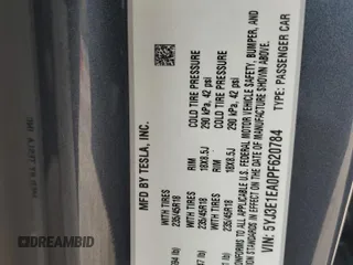 2023 Tesla Model 3 z VIN 5YJ3E1EA0PF620784, wystawiony jako Copart lot #49323115 z przebiegiem 69 263 mil mil oraz Szkoda całkowita • Salvage title. Historia ofert i sprzedaży dostępna na DreamBid. Obrazek 14.